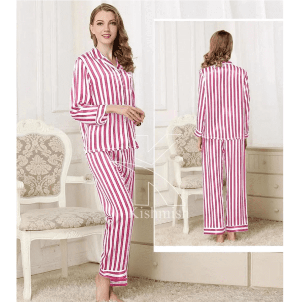 zebra print night suit pink