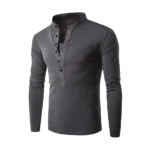 Granded Collar Style Full-Sleeve Summer T Shirt 03