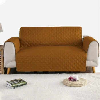 Quilted Sofa Protector - Fawn