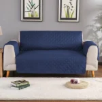 Quilted Sofa Cover - Blue