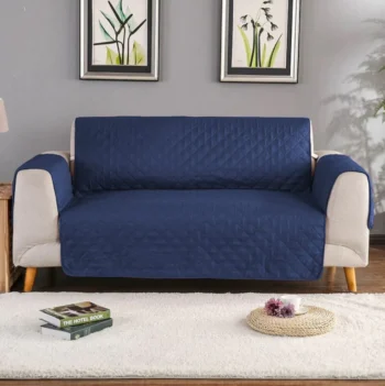 Quilted Sofa Cover - Blue