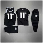 Black 11-Degree Printed Bundle Of 4 Dry-Fit Complete Summer Deal.