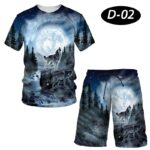 Premium Quality 2-Pieces 3D Printed Summer Suit