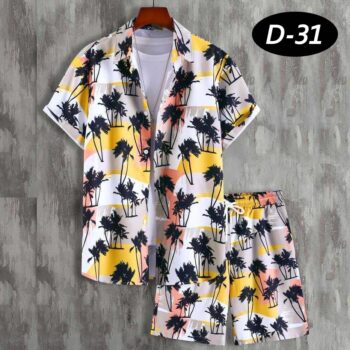 All-Over 3D Printed Premium Quality Dry-Fit 2-Pcs Summer Suit.