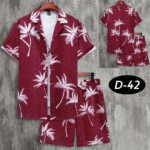 All-Over 3D Printed Premium Quality Dry-Fit 2-Pcs Summer Suit. D-42