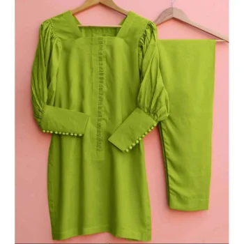 Loops Style Casual 2-Pcs Stiched Suit For Summer's.