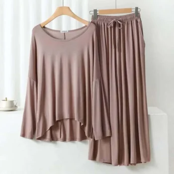 Plazo-Style 2-Pcs Lounge And Night Wear Suit. WLW-08