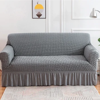 Grey Bubble Style Sofa Cover
