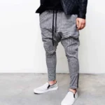 Dot Printed Drop Zip Style Summer SweatPant