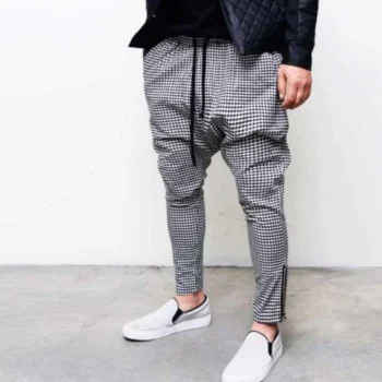 Dot Printed Drop Zip Style Summer SweatPant