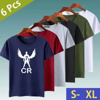 Get Random Printed Bundle Of 6 Half Sleeve Tshirt's