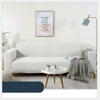 Sofa Cumbed Dustproof Cover - White