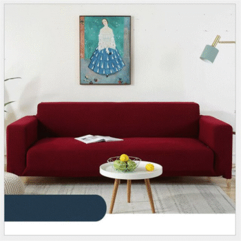 Sofa Cumbed Dustproof Cover - Maroon