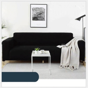 Sofa Cumbed Dustproof Cover - Black