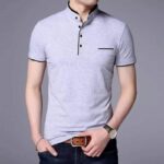Show Pocket Short-Sleeve Collar Tshirt