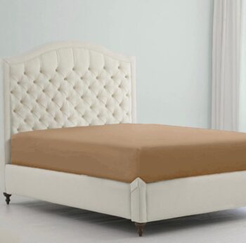 Jersey Bed Fitted Sheets- Camel