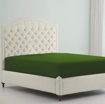 Jersey Bed Fitted Sheets- Dark Green
