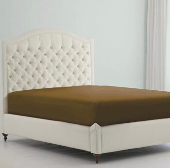 Jersey Bed Fitted Sheets- Brown