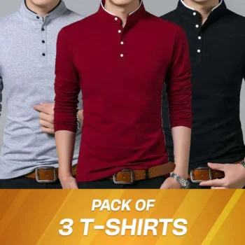 Pack of 3 Azoda Tipping Collar T-Shirts (MBHG)