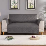 Quilted Sofa Cover - Grey