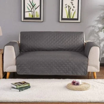 Quilted Sofa Cover - Grey