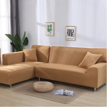 L-Shaped Sofa Covers - Fawn