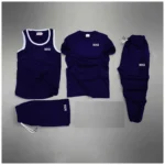Blue Boss Logo Printed Bundle Of 4 Dry-Fit Complete Summer Deal.