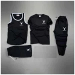 Black Markhor Logo Printed Bundle Of 4 Dry-Fit Complete Summer Deal.