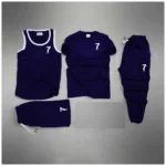 Blue CR7 Logo Printed Bundle Of 4 Dry-Fit Complete Summer Deal.