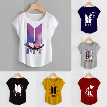 Bundle of 6 BTS Printed Cap Sleeves T-Shirt's