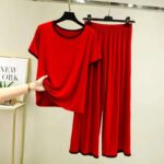 Contrast Border Lounge & Night Wear Suit D-1