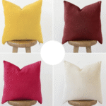 Cushion Covers For Sofa 17 X 17 Inches Cotton Jersey Zipper Closure Without Filling