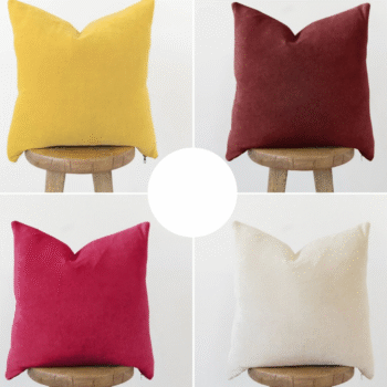 Cushion Covers For Sofa 12 X 12 Inches Cotton Jersey Zipper Closure Without Filling