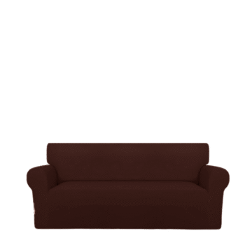 Sofa Cover Cotton Jersey Fabric - Brown