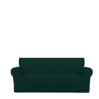 Sofa Cover Cotton Jersey Fabric - Dark Green