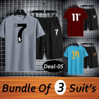 Bundle Of 3 Casual Wear 2-Pcs Summer Suit. Deal-05 (Clearance-Sale)
