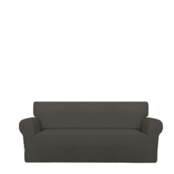 Sofa Cover Cotton Jersey Fabric - Dark Grey