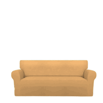 Sofa Cover Cotton Jersey Fabric - Fawn