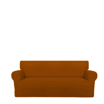 Sofa Cover Cotton Jersey Fabric - Mustard