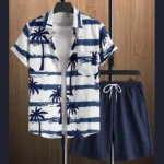 All-Over 3D Printed Premium Quality Dry-Fit 2-Pcs Summer Suit. MS3D-04