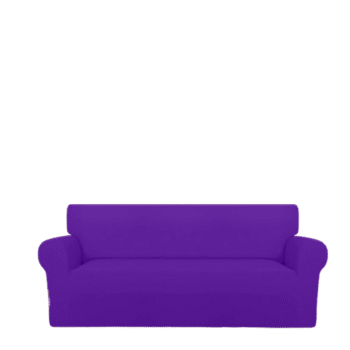 Sofa Cover Cotton Jersey Fabric - Purple