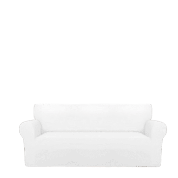 Sofa Cover Cotton Jersey Fabric - White